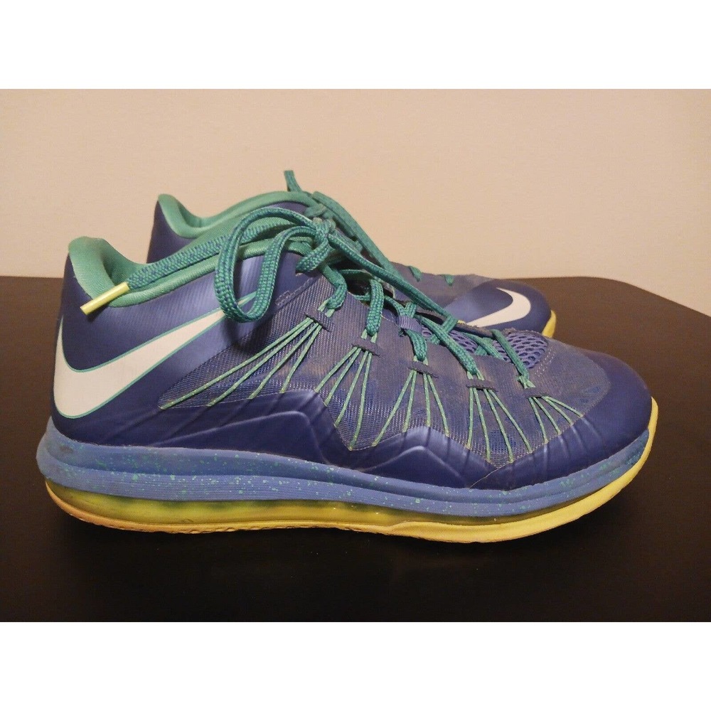 Nike Men's Blue Teal Yellow Athletic Shoes